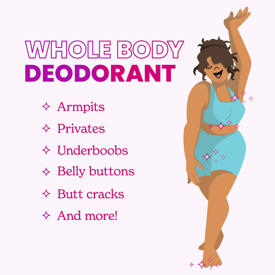 Whole Body Deodorant - Invisible Cream Tube - 72 Hour Odor Control - Aluminum Free, Baking Soda Free, Skin Safe - 3.0 ounce (Lavender Sage)