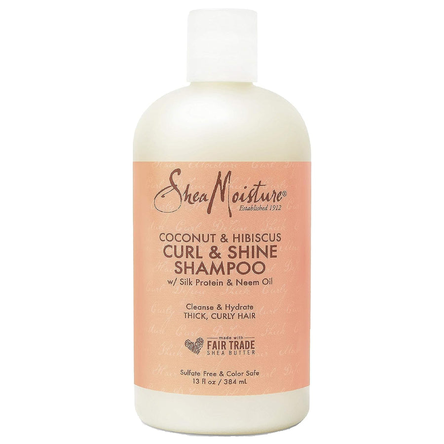 Curl and Shine Coconut Shampoo Coconut and Hibiscus for Curly Hair Paraben Free Shampoo 13 oz