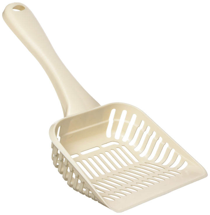 Litter Scoop with Deep Shovel for Cats, Giant Size, Bleached Linen