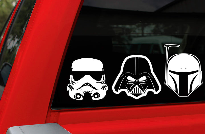 Chroma Graphics 45005 Star Wars Heads Family Decal Kit, 4 Piece