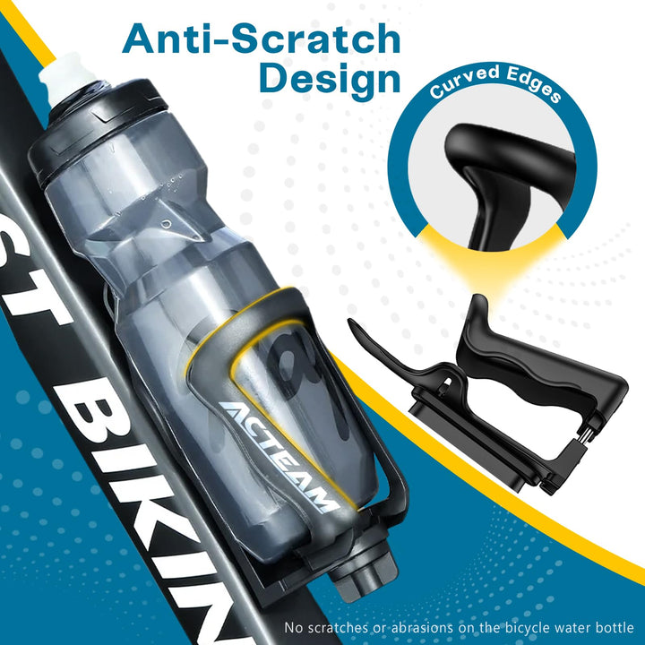 Bike Cup Holder, Motorcycle Water Bottle Holder 360° Rotation Adjust Bicycle Handlebar Water Bottle Cages, Upgraded Expandable Design Drink Holder for Bicycle, Motorcycle, ATV, Stroller, Wheelchair
