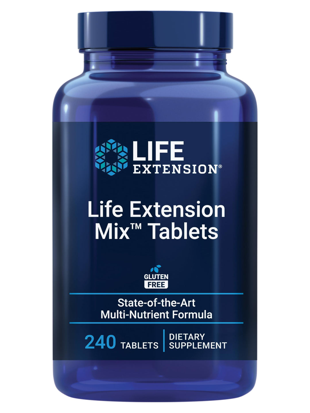 Mix Tablets, high-Potency, Advanced Vitamin, Mineral, Fruit & Vegetable Formula, Vitamin C, B, D, E, Magnesium, for Whole-Body Health, Healthy Aging, Gluten-Free, 240 Tablets