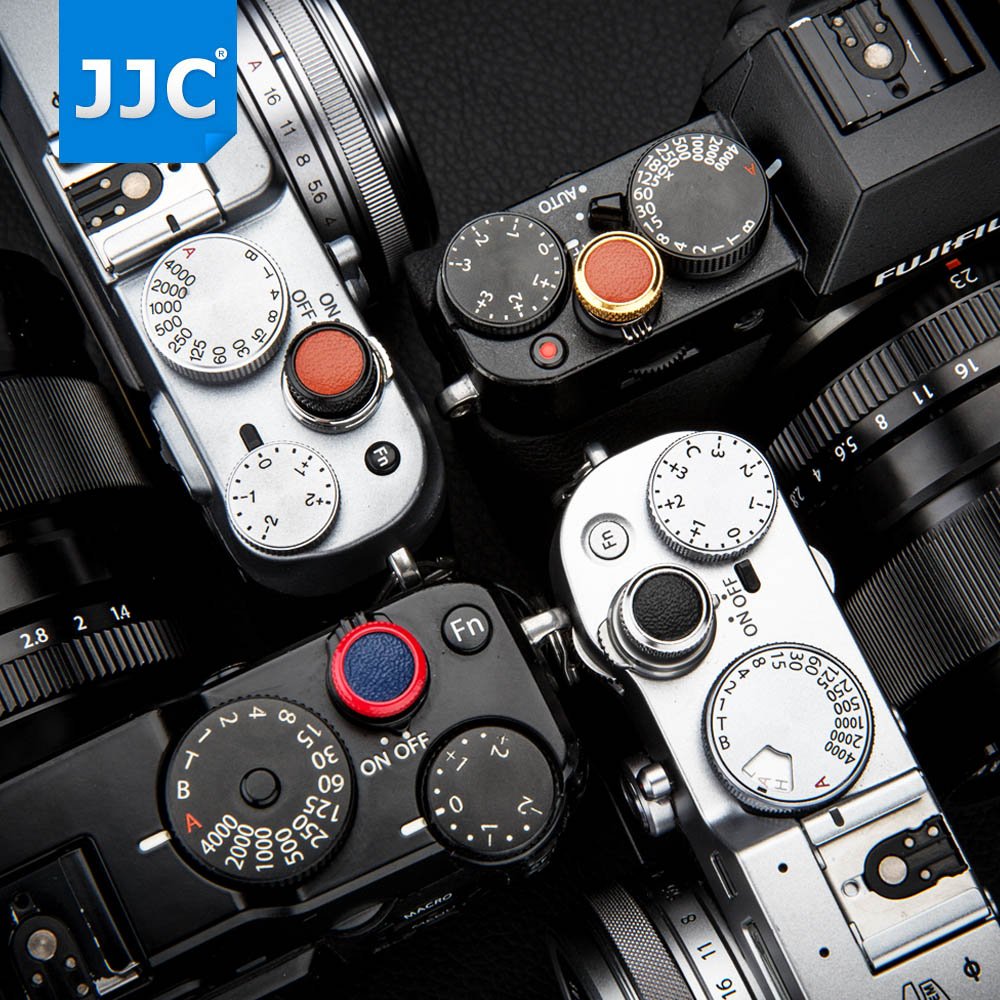 Compatible Soft Shutter Release Button Cap for Fuji Fujifilm X-M5 XM5 X100VI XT5 X-T30 II XT30 XT3 X100F X-Pro2 X-Pro1 X-T2 X-E3 X-E2S X-T20 X-T10 X100T for Sony RX10 IV III II,RX1RII,RX1,RX1/GR Red