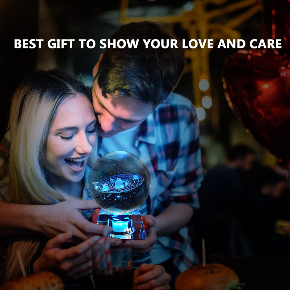 3D Dolphin Crystal Ball with LED Colourful Light Base, Gifts for Kids Her Girlfriend Wife Mom Women Dolphin Lovers, Birthday Presents Lamp Anniversary Home Decor Night Light
