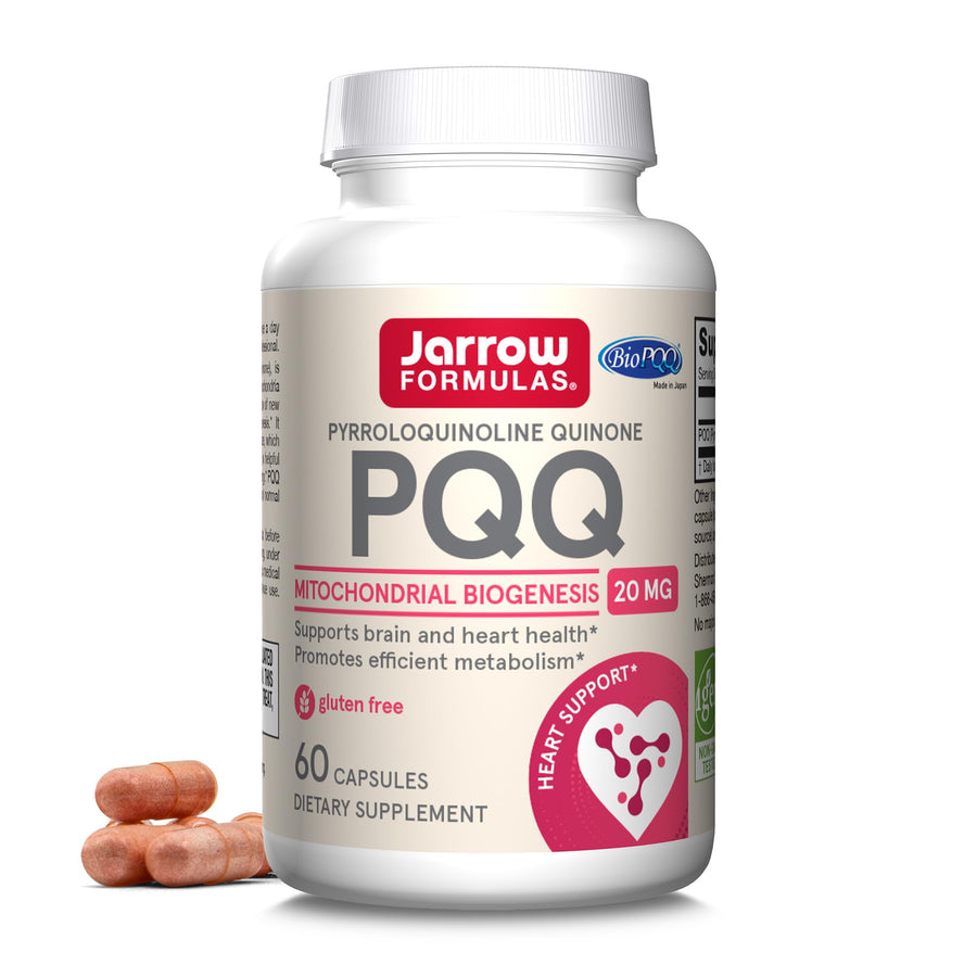 ® PQQ 20 mg, Dietary Supplement, Heart, Brain, and Metabolism Support, 60 Veggie Capsules, 60 Day Supply