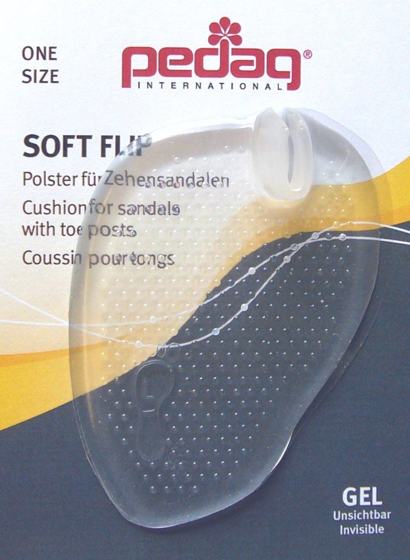 178 Soft Flip, Gel Cushion for Sandals with Toe Posts, Clear, OS