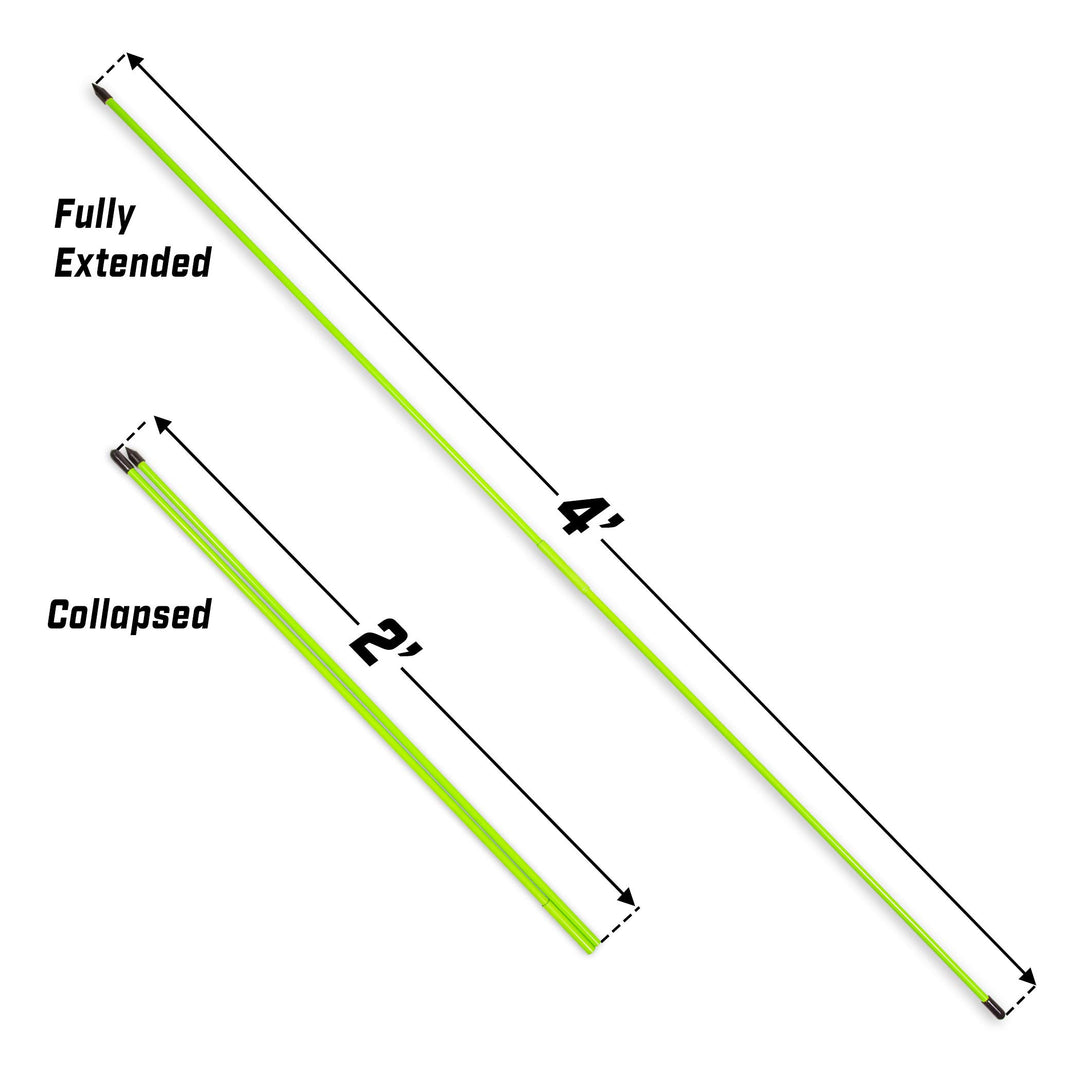 Golf Alignment Training Sticks 3 Pack - 48 Inch Golf Alignment Aid Practice Rods