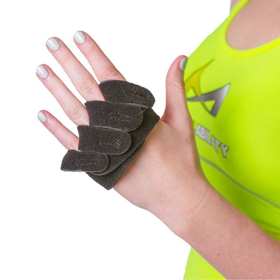 Ulnar Deviation & Drift Hand Splint | MCP Knuckle Joint Support Brace for Rheumatoid Arthritis & Tendonitis Pain Relief, Finger Straightener & Stretcher Glove - L (MED/LGE) Right