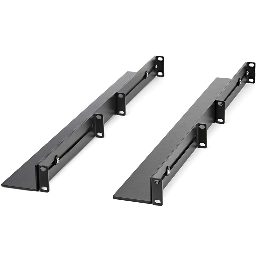 1U 19 inch Server Rack Rails - 24-36 inch Adjustable Depth - Universal 4 Post Rack Mount Rails - Network Equipment/Server/UPS Mounting Rail Kit HPE ProLiant Dell PowerEdge (UNIRAILS1UB)