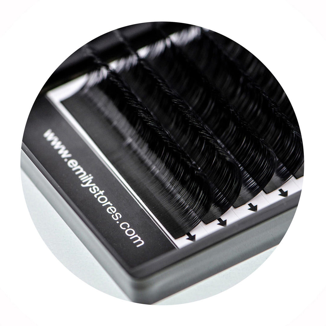 Eyelash Extensions 0.20mm Thickness J Curl Length 10mm Silk Mink Fake Eye Lashes In One Tray