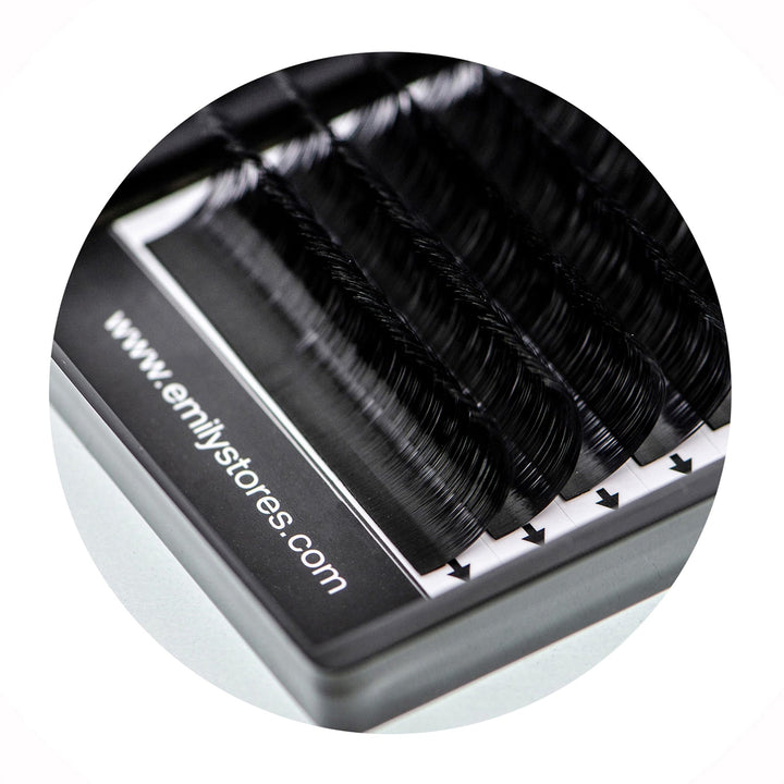 Eyelash Extensions 0.20mm Thickness J Curl Length 10mm Silk Mink Fake Eye Lashes In One Tray