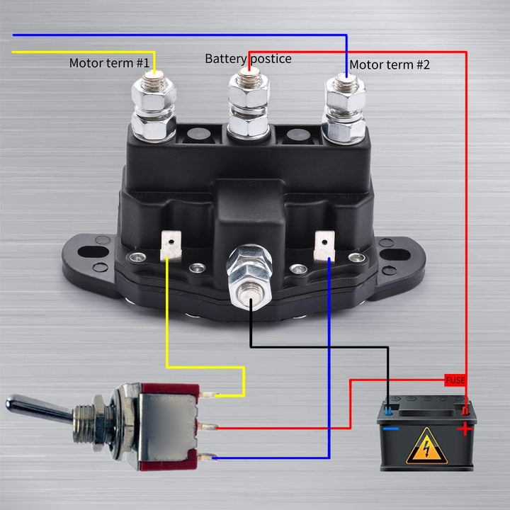 Winch Motor Reversing Solenoid Switch Intermittent Duty Trombetta 214-1231-A11 6 Terminal 12VDC