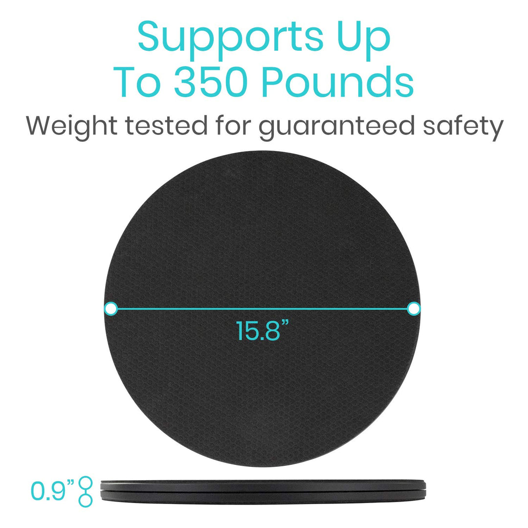 360° Pivot Disc - Patient Transfer Device for Elderly & Disabled - Swivel Turning Board 360 Degree Rotation - Handicap Senior & Stroke Disability Aid - Rotating Lazy Susan Turning Assist Pad