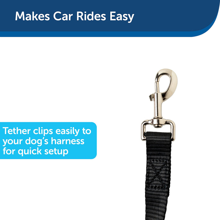 Happy Ride Dog Zipline - Back Seat Leash, Great for Travel Red, 1 Size - 72 in