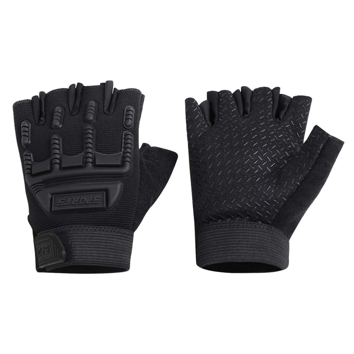 Kids Half Finger Cycling Gloves Mittens Breathable Non Slip Fingerless Bike Riding Gloves Shockproof Sports Training Gloves UV Protection Outdoor Skateboard Gloves for Boys Girls 6-10Y
