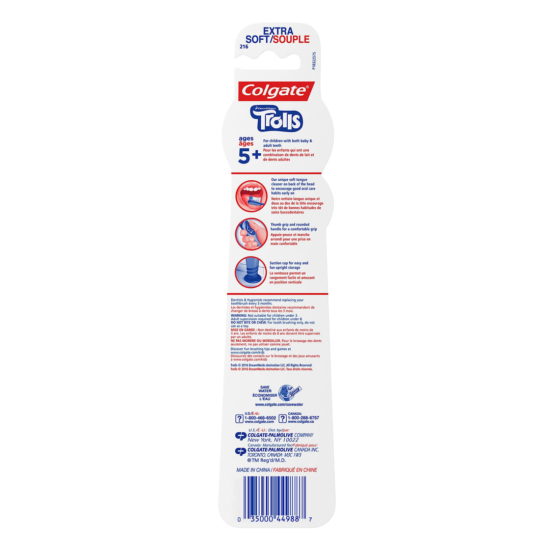 Kids Trolls Extra Soft Toothbrush, 4 Count