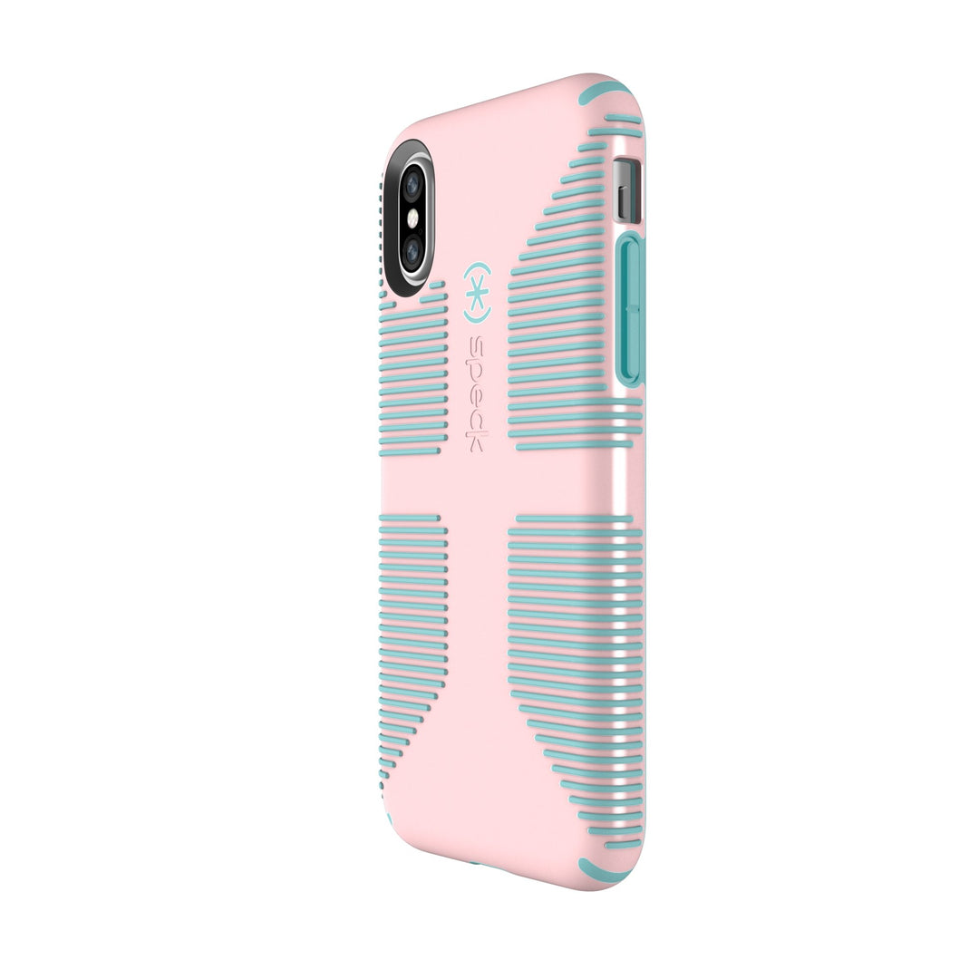 Products CandyShell Grip Cell Phone Case for iPhone XS/iPhone X - Quartz Pink/River Blue