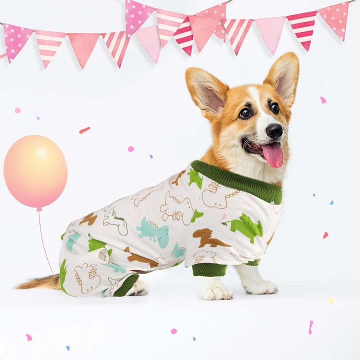 5 Pieces Puppy Dog Pajamas Pet Jumpsuit Soft Puppy Rompers Pet Dog Cute Clothes Onesies Puppy Bodysuits for Pet Puppy Dog Cat, 5 Styles (Small)