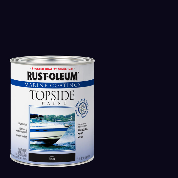 , Black, 207006 Marine Topside Paint, 1-Quart, 32 Fl Oz (Pack of 1)