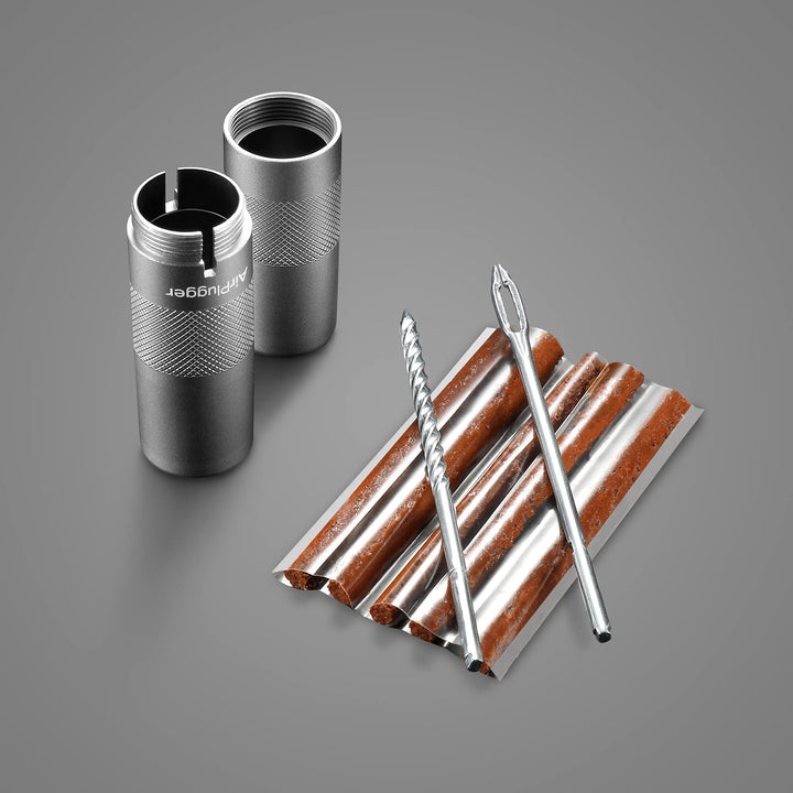 AirPlugger, A Compact Tire Repair Kit, Silver, One Size
