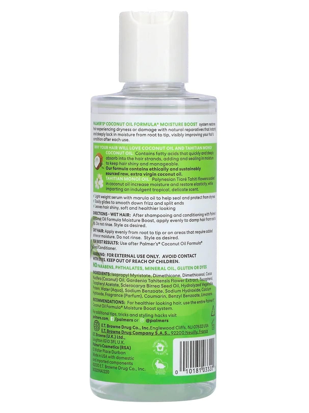 Coconut Oil Formula with Vitamin E Hair Polisher Serum 6 oz