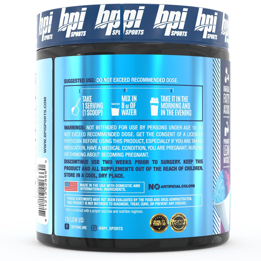 CLA + Carnitine – Conjugated Linoleic Acid – Weight Loss Formula – Metabolism, Performance, Lean Muscle – Caffeine Free – For Men & Women – Snow Cone – 50 servings – 12.34 oz.