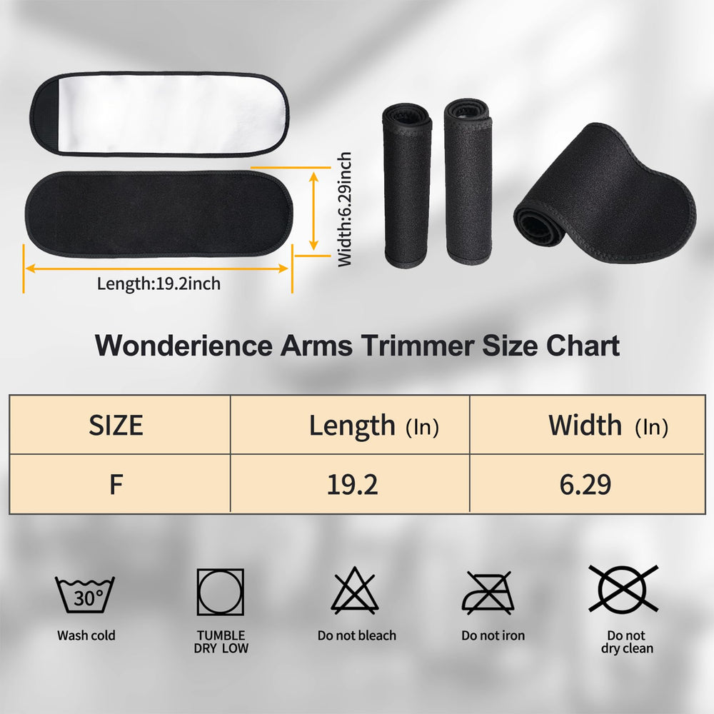 Women & Men Neoprene Arm Trimmers Slimming Compression Sleeve Sauna Sweat Band for Workout (Blue, One Size)