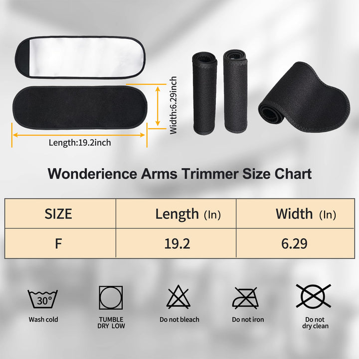Women & Men Neoprene Arm Trimmers Slimming Compression Sleeve Sauna Sweat Band for Workout (Blue, One Size)