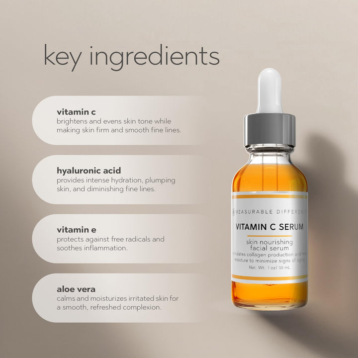 Vitamin C Serum for face, 1 oz - Moisturize Skin to Minimize Signs of Aging, face serums for anti aging | Provide Smooth & Even Complexion with a Radiant Glow | vit c serum face