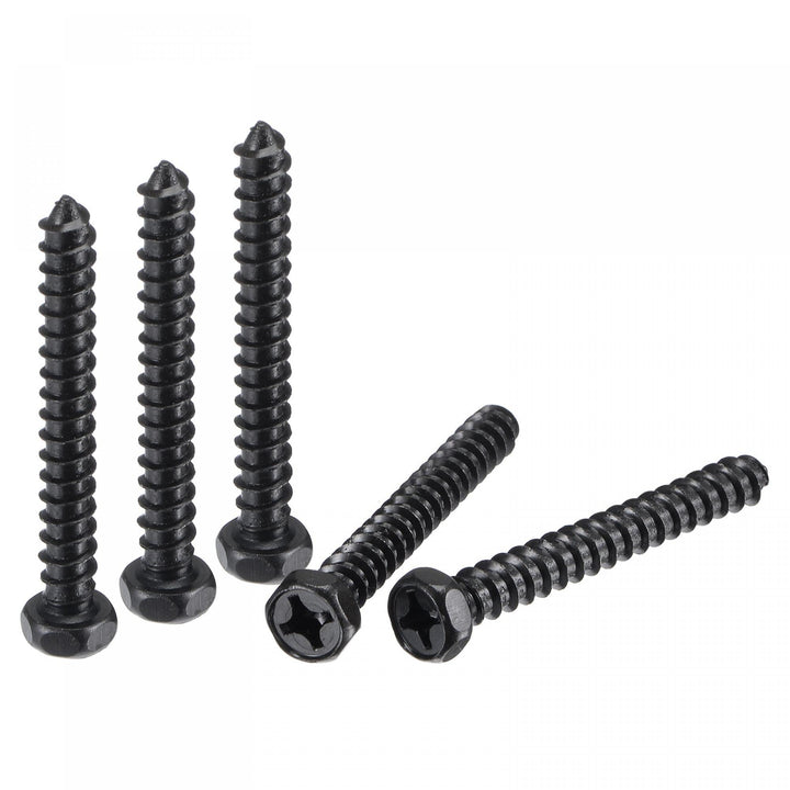Hex Lag Screws 1/4 x 2 Carbon Steel Phillips Head Half Thread Self-Tapping Bolts for Deck Building or Joining Lumber 10pcs