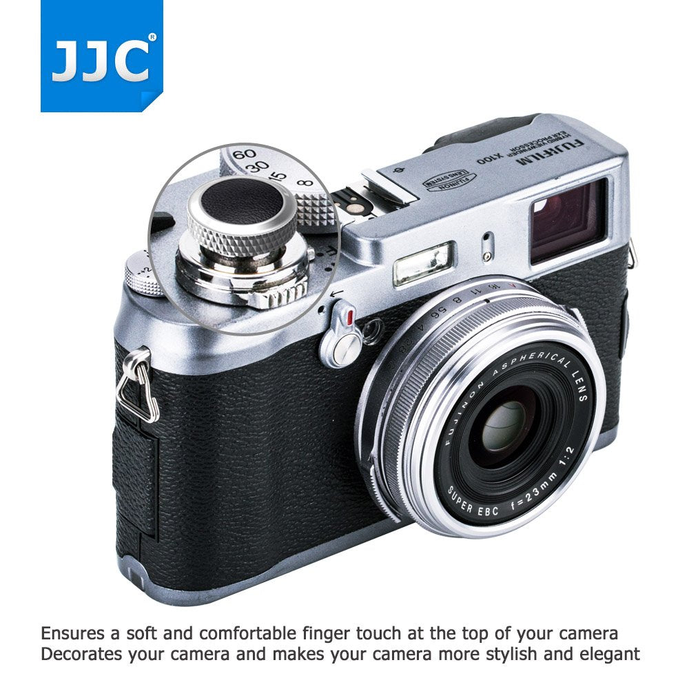 Compatible Soft Shutter Release Button Cap for Fujifilm X-M5 X100VI X-T5 X-T30 II XT30 XT3 X100F X-Pro2 X-Pro1 XT2 X-E3 X-E2S X-T20 X-T10 X100T X100S for Sony RX10 IV III II, RX1RII RX1R RX1/ GR Black