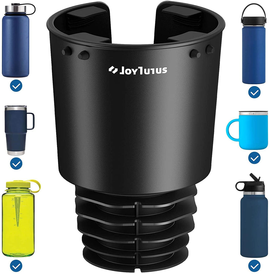 Upgraded Car Cup Holder Expander with Offset Base, Compatible YETI, Hydro Flask, Large for Hold 18-40 oz Bottles and Mugs, Other in 3.4-3.8 inch