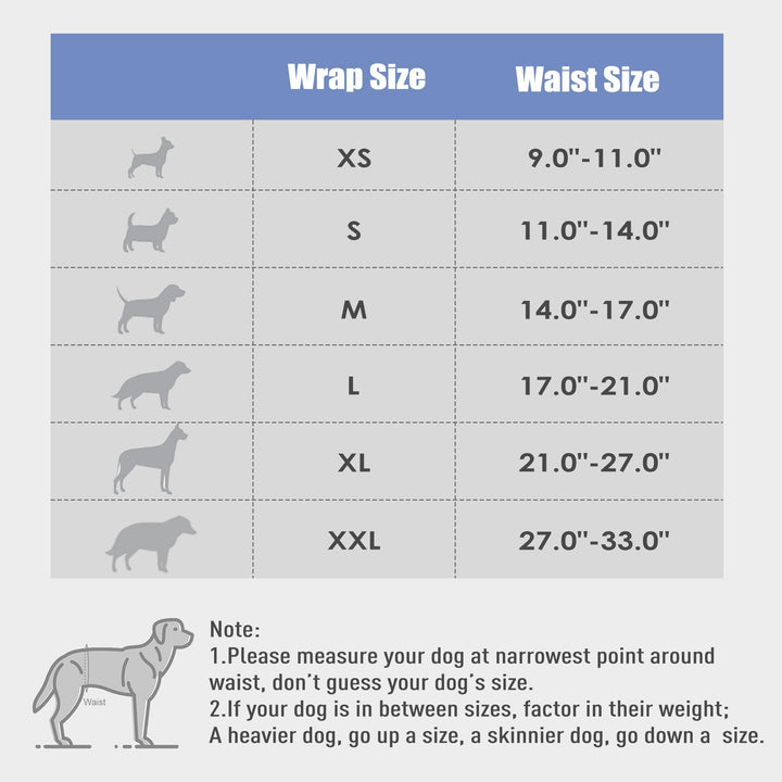 Washable Male Dog Belly Band (Stylish Pattern)- Pack of 3 - Washable Male Dog Belly Wrap, Dog Diapers Male (Turtle, S)