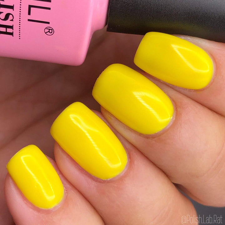 Shellac Soak Off UV LED Gel Nail Polish - Neon Canary Yellow (052) 10ml