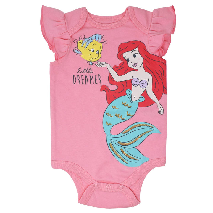 Princess Belle Aurora Cinderella Newborn Baby Girls Bodysuits and Headband Princess + Headband 3-6 Months