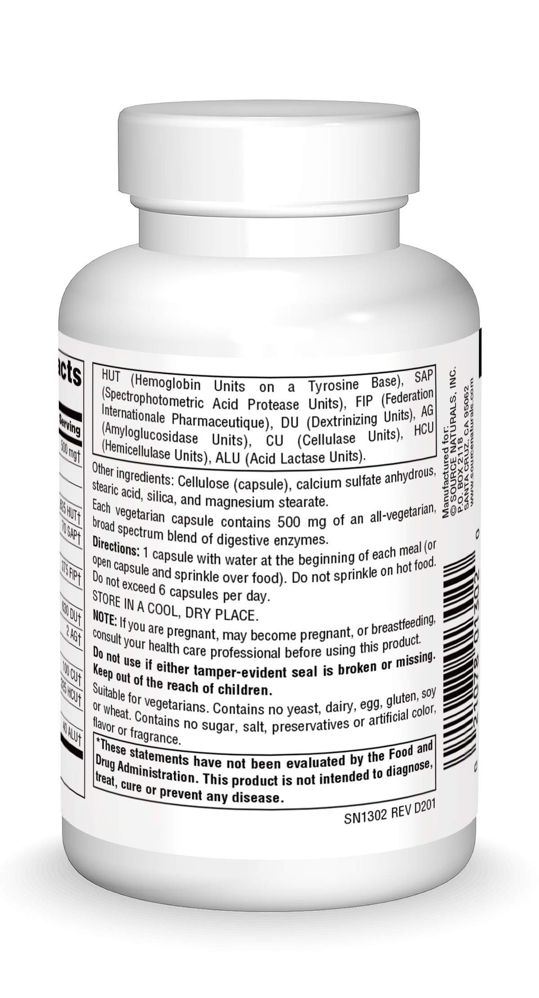 Essential Enzymes 500mg Bio-Aligned Multiple Enzyme Supplement Herbal Defense for Digestion, Gas, Constipation & Bloating Relief - Supports Immune System* - 120 Vegetarian Capsules