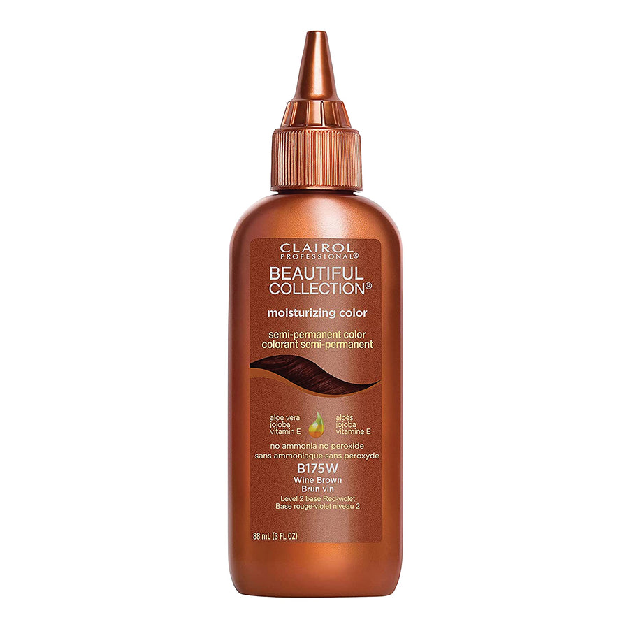 Beautiful Collection Hair Color, 175w Wine Brown, 3 oz
