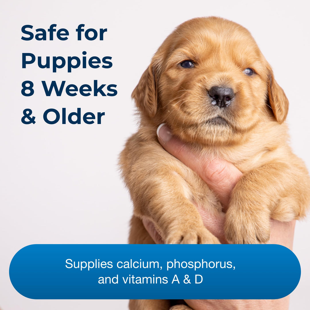 Sure Grow 100 - Promotes Optimal Bone Development in Puppies Eight Weeks and Older - with Calcium, Phosphorus, and Vitamins A & D - 100 Chewable Tablets