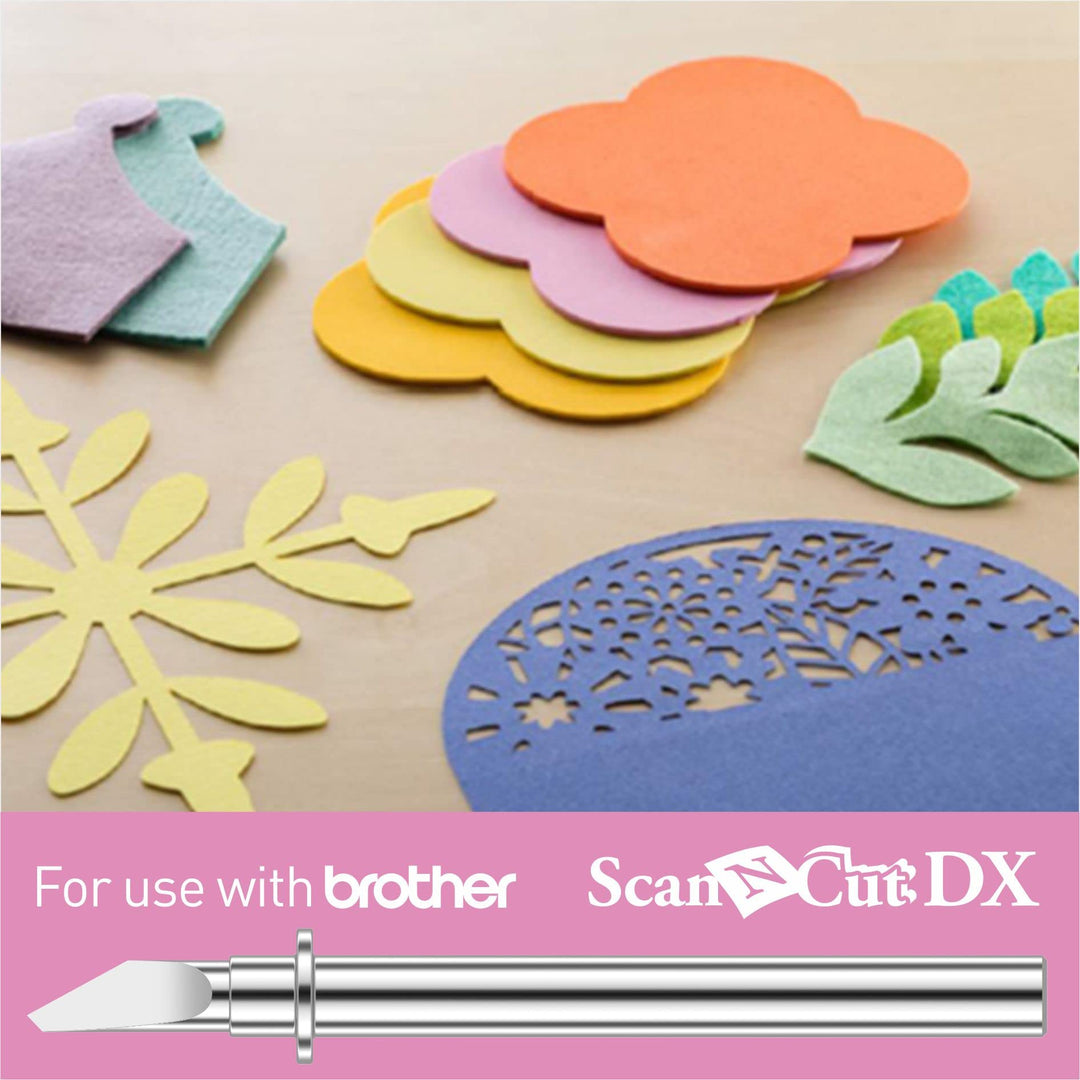 2 Pack Auto Blade CADXBLD1 for Brother ScanNCut DX, Using Higher Strength Tungsten Steel Material,Cut Materials 0.1-3mm 1