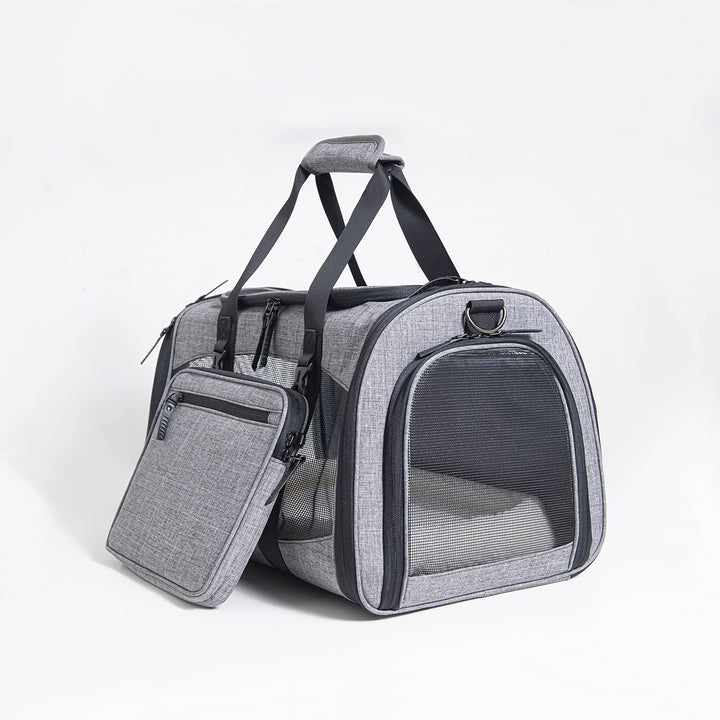Cat Carrier Dog Travel Bag Pet Carriers for Small Medium Large Cats & Small Dogs ( Collapsible, Soft Sided, Airline Approved )