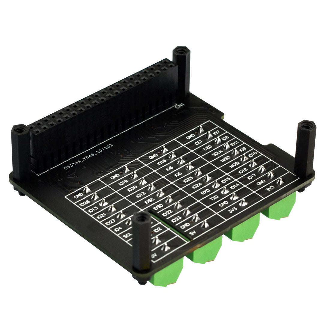 RPi GPIO Status LED & Terminal Block Breakout Board HAT for Raspberry Pi A+ 3A+ B+ 2B 3B 3B+ 4B