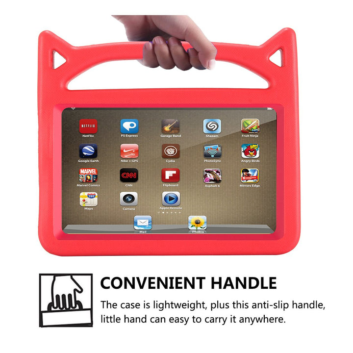 All-New Fire 7 2019 Case,Fire 7 Tablet Case, Kids Shock Proof Protective Cover Case for Amazon Fire 7 Tablets (Compatible with 5th Generation 2015/7th Generation 2017/9th Generation 2019) (Rose)