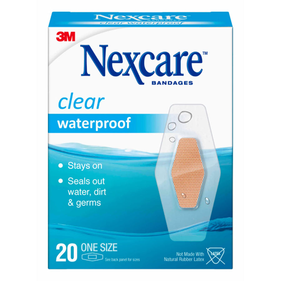 Waterproof Bandages, 1-1/16x2-1/4, Clear (MMM58620PB) Category: Bandages and Dressings - 20 ct