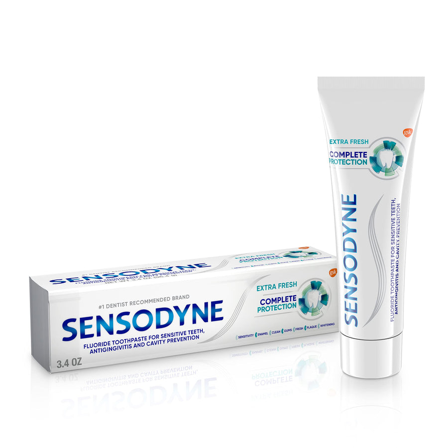 Complete Protection Sensitive Toothpaste For Gingivitis, Sensitive Teeth Treatment, Extra Fresh - 3.4 Ounces