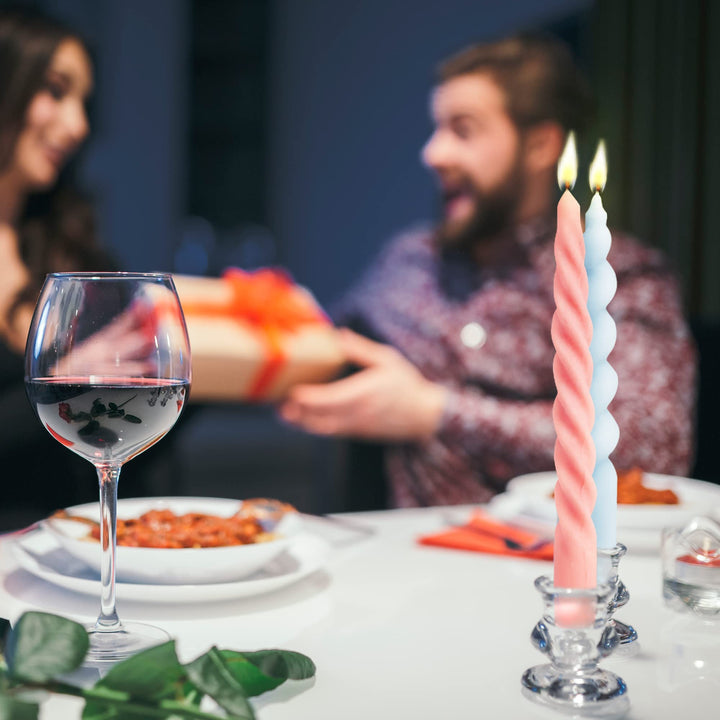 Spiral Taper Candle Mold 3D Twisted Long Taper Candlestick Silicone Mold Pillar Candle Making Mold Aromatherapy Epoxy Resin Mold