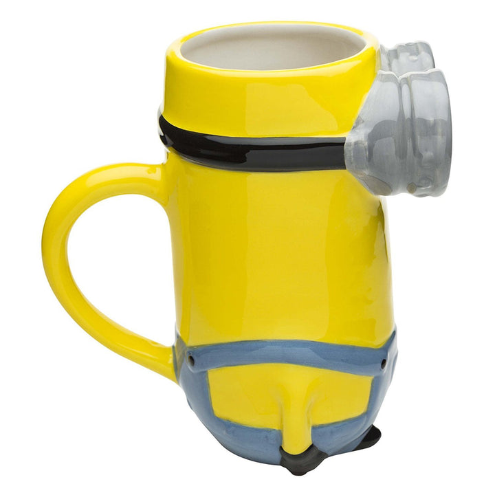 Despicable Me Kevin Minion 3D Sculpted Ceramic Coffee Mug for Hot Drinks, 14 oz