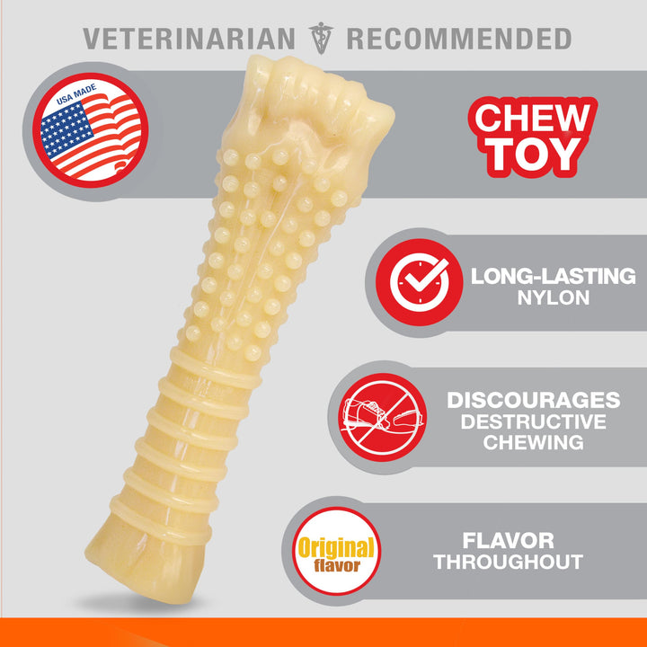 Textured Knuckle Bone Power Chew Toy for Dogs, Durable & Tough Dog Toys for Aggressive Chewers, Original Flavor, X-Large - Over 50 Ibs, 1 Count
