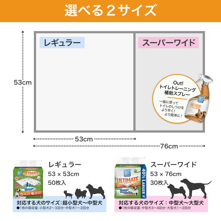 Petcare Large Dog Pee Pads, Training Pads for Dogs, Puppy Pad, Wee Wee Pads for Dogs, Dog Potty Pads, Ultimate Quilted Pro-Grip Dogs Pads, Leak Proof, Safe, Disposable - 21x 21, 50 Count
