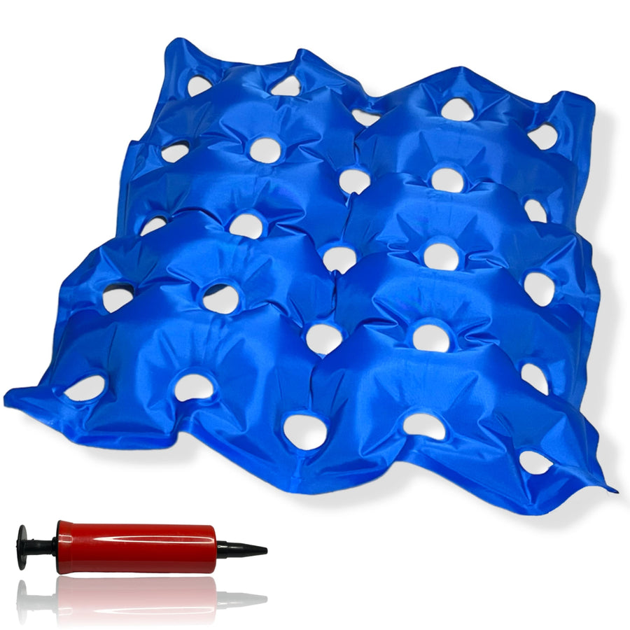 Inflatable Seat Cushion - Travel Seat Cushion for Wheelchair, Airplane, Car, Office, Stadium Seating- Adjustable Air Pressure Pillow for Sitting Pain Free