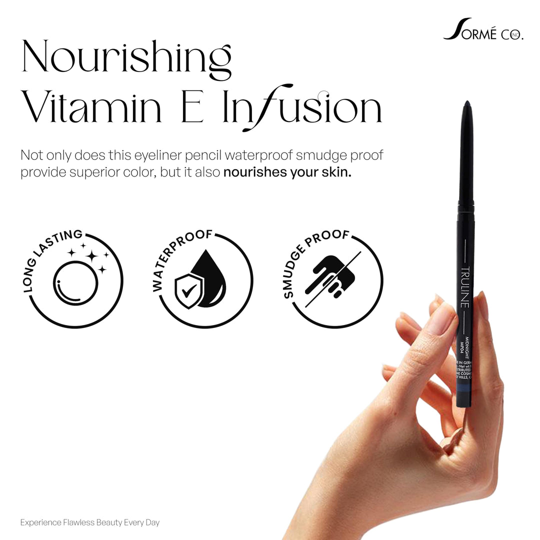 Sorme Cosmetics Truline Mechanical Eyeliner Pencil, Midnight, 0.1 Ounce by Sorme Cosmetics